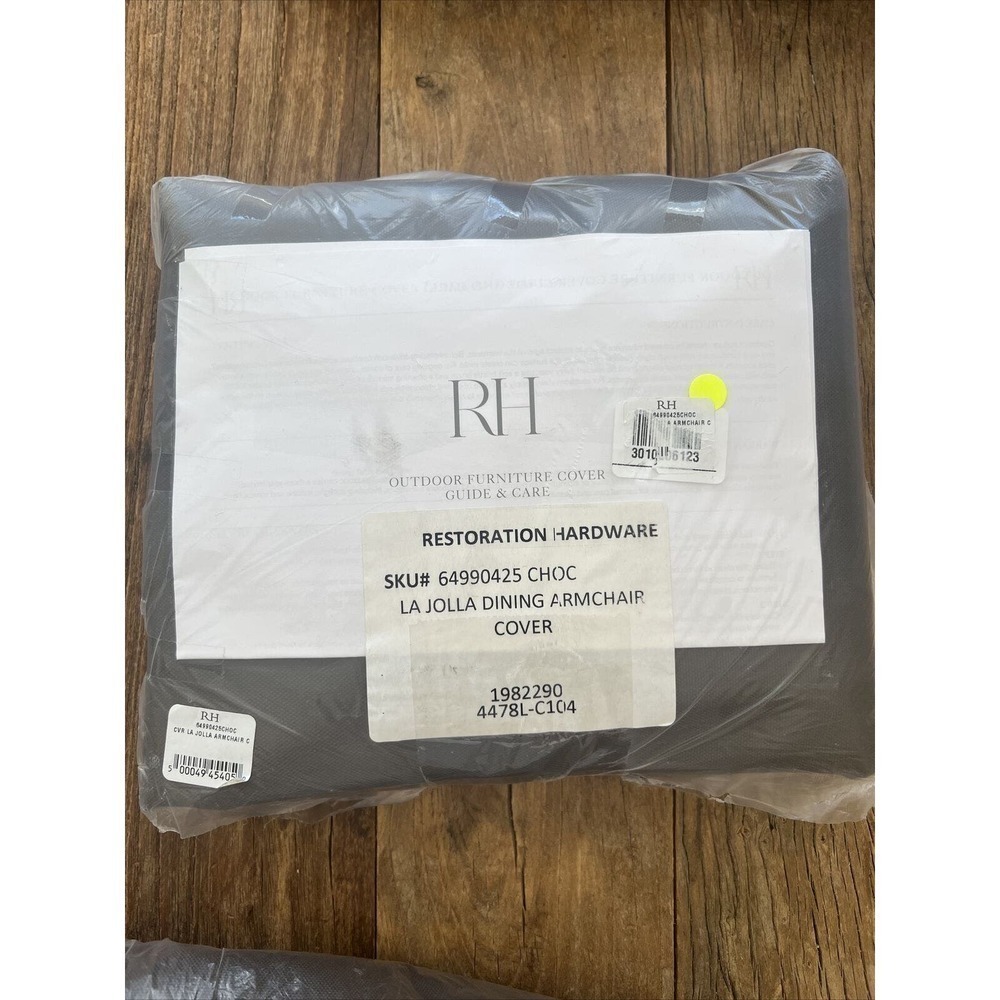 Restoration Hardware La Jolla Dining Room Armchair Outdoor Cover Chocolate‎ NWT